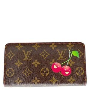 Louis Vuitton  Monogram Cerises Zippy Wallet Brown